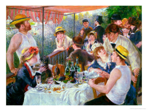 The Luncheon of the Boating Party, c.1881 - Pierre Auguste Renoir Painting